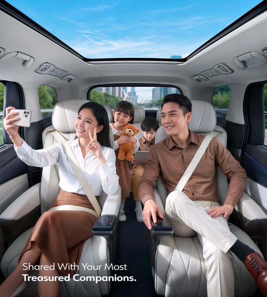 Interior mewah BYD Denza D9
